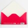 Envelope for money "Peonies", embossing, 16.5 x 8 cm