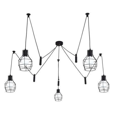 Lamp Ceiling Economy Highlight 41054/5BK, 5x60W, E27, 53x66x66 cm, black color black