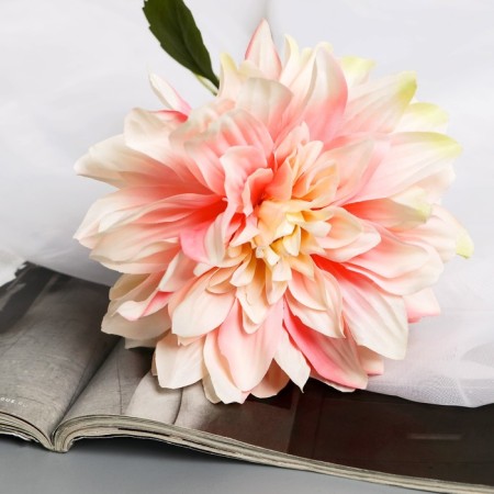 Artificial flowers "Georgin Extra Galant" 60 cm D-15 cm, pink-1