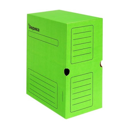 Archive box with A4 Calligrata valve, 150 mm, microgofrotcard, up to 1,400 sheets, green-3