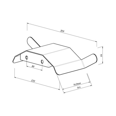 Super -resistant holder for a garden hose, wall -mounted, with protection against fracture, black-6