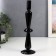 Glass Glass for 1 candle "Elsas" black 30x8.5x8.5 cm
