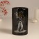 Aroma lamp ceramics "I choose myself" black with gold 7.2x7.2x11.6 cm