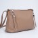 Cross-Bodi Bag on a zipper, beige color