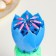 Candle for cake musical "Tulip", spinning, blue, 14.5 × 6 cm