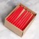 Candle twisted, 2.2x 25 cm, red, "wealth of aroma"