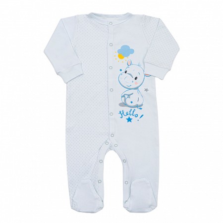 Combineson children, white/blue color, height 56 ​​(0-1 months)