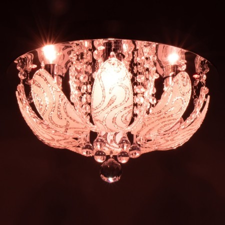 Svetogor chandelier "Türkiye" 4x60W E27 LED lighting chrome 40x40cm-4