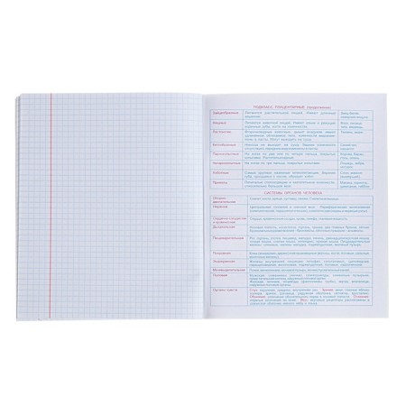 The subject of the “domino”, 48 sheets in the cage, “biology”, plastic cover, offset block-4