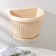 Pot with the pallet wall -mounted "Libya", 4.6 l, color white clay