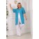 Cardigan female, size 60, blue color
