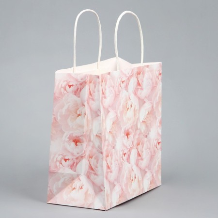 Gift package, packaging, "flowers", 22 x 22 x 11 cm-2