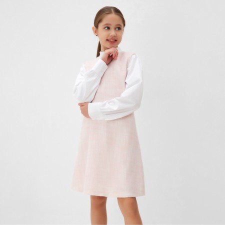 Платье для девочки MINAKU: PartyDress, цвет розовый, рост 128 см-10