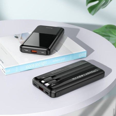 External battery Hoco Q9 Pro, PD20W/Qc3.0, 10,000 mAh, USB, 3 A, display, Type-C, Lightning-4