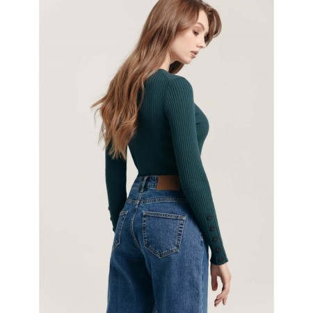 Female jumper in the rubber Conte Elegant, Size S, Royal Green color-1