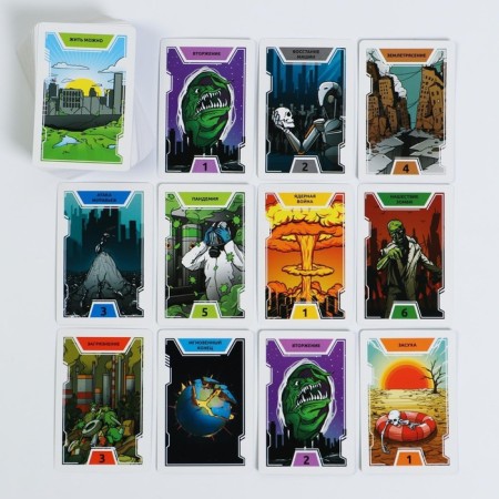 The board game "End of the world" to reaction and attention, 14+-2