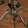 Summary Metal for 5 candles "Raja" Bronze 22.5x23x23 cm
