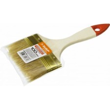 Brush Flat bison 01099-100_z01, light bristles, wooden pen, 100mm