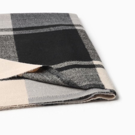 Women's stole, black/gray color, size 70x180 cm-1