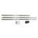 Corner bar for curtains in the bathroom Bacchetta, 80 x 170, chrome