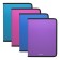 A4+, 500 μm, Erichkrause Diagonal Neon, up to 250 sheets, mix, mix