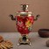 Samovar "Zhostovo on Red", glass, 3 l, electric