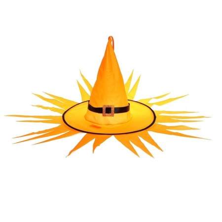 Halloween carnival hat with diodes, orange-3
