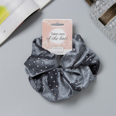 Hair gum "Orbit" style shine, 15 cm, gray
