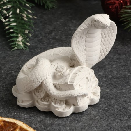 New Year. Symbol 2025. Figure for coloring "Snake with a chest", 6x6x5cm-3