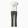 Homemade set (T -shirt, trousers), white/green color, size 50