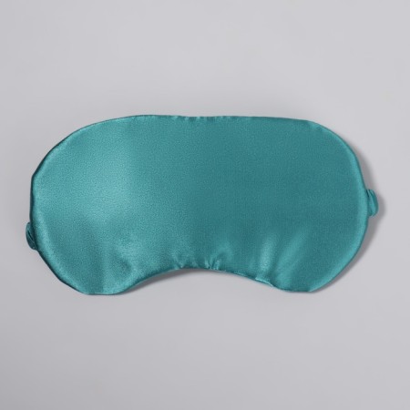 Sleel Mask for sleeping, 19 × 10 cm, elastic band is single, emerald color-3