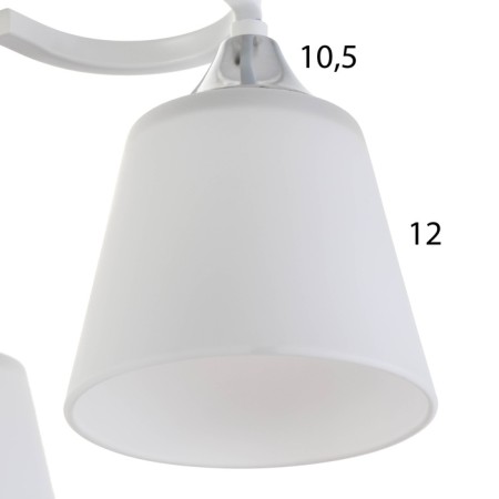 Lyberti chandelier 6x60W E27 white 64x64x27cm-5