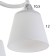 Lyberti chandelier 6x60W E27 white 64x64x27cm