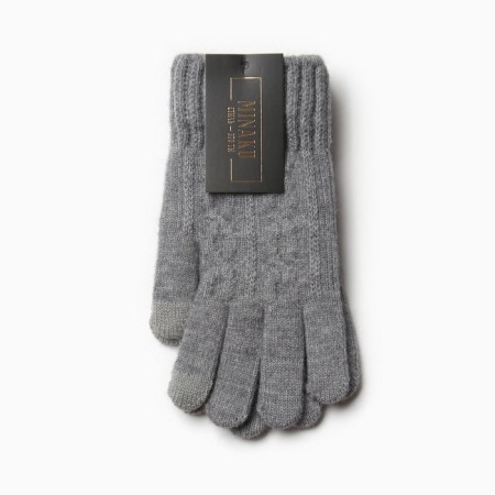 Male gloves minku 21 cm gray-3