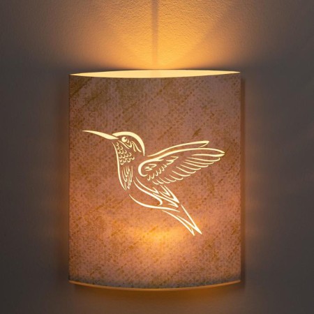 LED figure "Hummingbird" 13 × 16 × 5 cm, cardboard, battery AAX2 (not complete), glow warm white-3