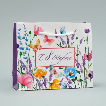 Gift Package Laminated, Packaging, “From March 8”, S 15 x 12 x 5.5 cm-1