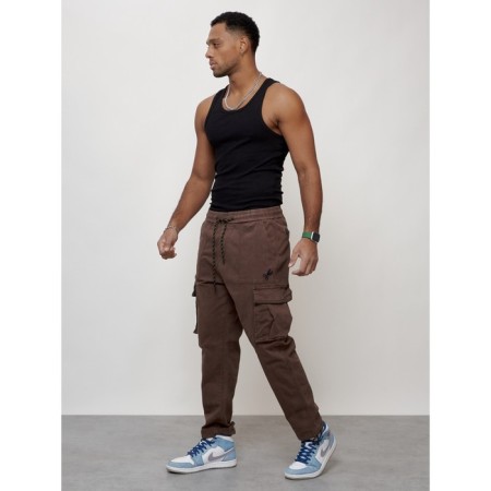 Male jeans, size 52, brown color-1