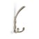 Furniture hook cappio pigtail, three -rod, matte satin nickel color