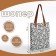 Button-shop bag, from textiles, white/multi-colored color
