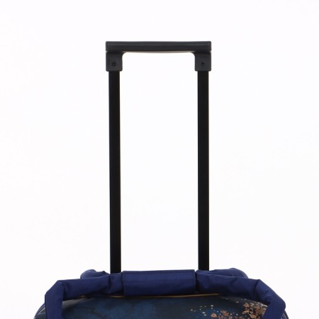 Small suitcase 20 ", a road bag with a zipper, blue color-4