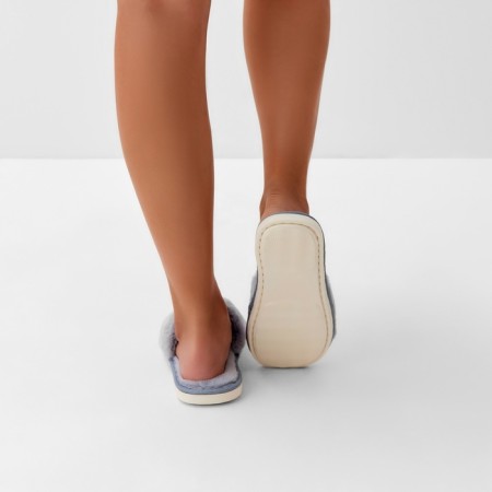 Women's slippers 38-39, gray color-11