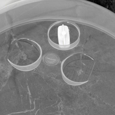 A double tanks for microwave plugs are plastic "Express"-2