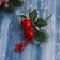 Decor "Winter Dreams" Apples snowy spruce branches of cones, 16 cm