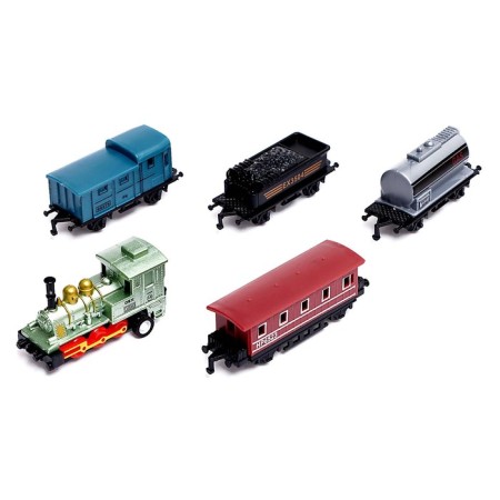 Metal train "Classics", with 4 wagons, inertia, mix-3