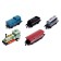 Metal train "Classics", with 4 wagons, inertia, mix