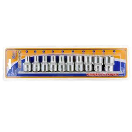 Набор головок торцевых KRAFT KT700816, 1/2", E-star Е8-Е25, 10 предметов-1