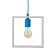 Lamp Bayerlux "Square" 1*40W E27 White-blue 22x6x22-122 cm