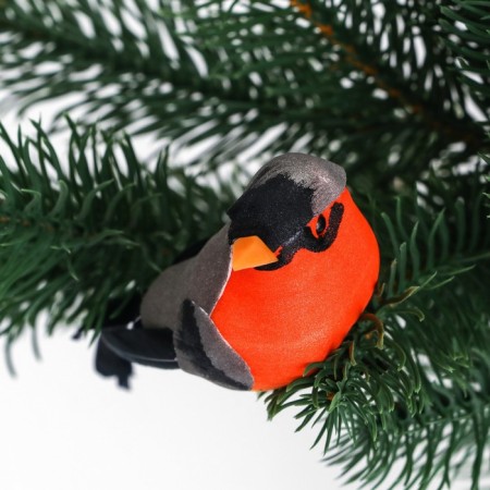 Decor Bird 12 cm "Bullfinch"-1
