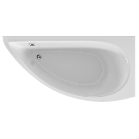 Acrylic bathtub 1marka Piccolo, 150x75 cm, right, without a frame and panel