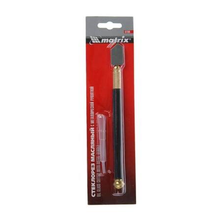 Matrix glass cutter, single -roller, with a metal handle, oil-3